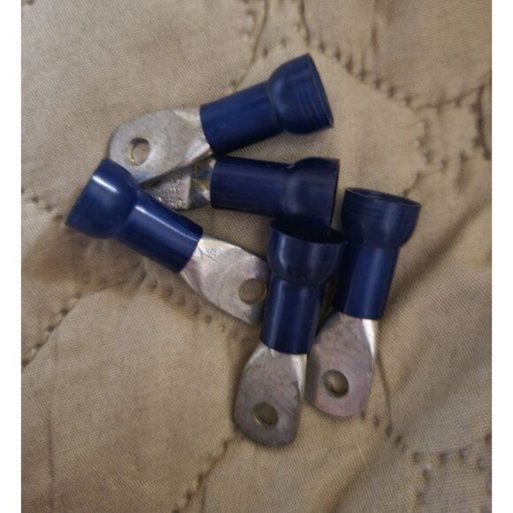 x5 Thomas & Betts Ring Tongue Terminals 6AWG AN-6 Navy-30 - Picture 1 of 3